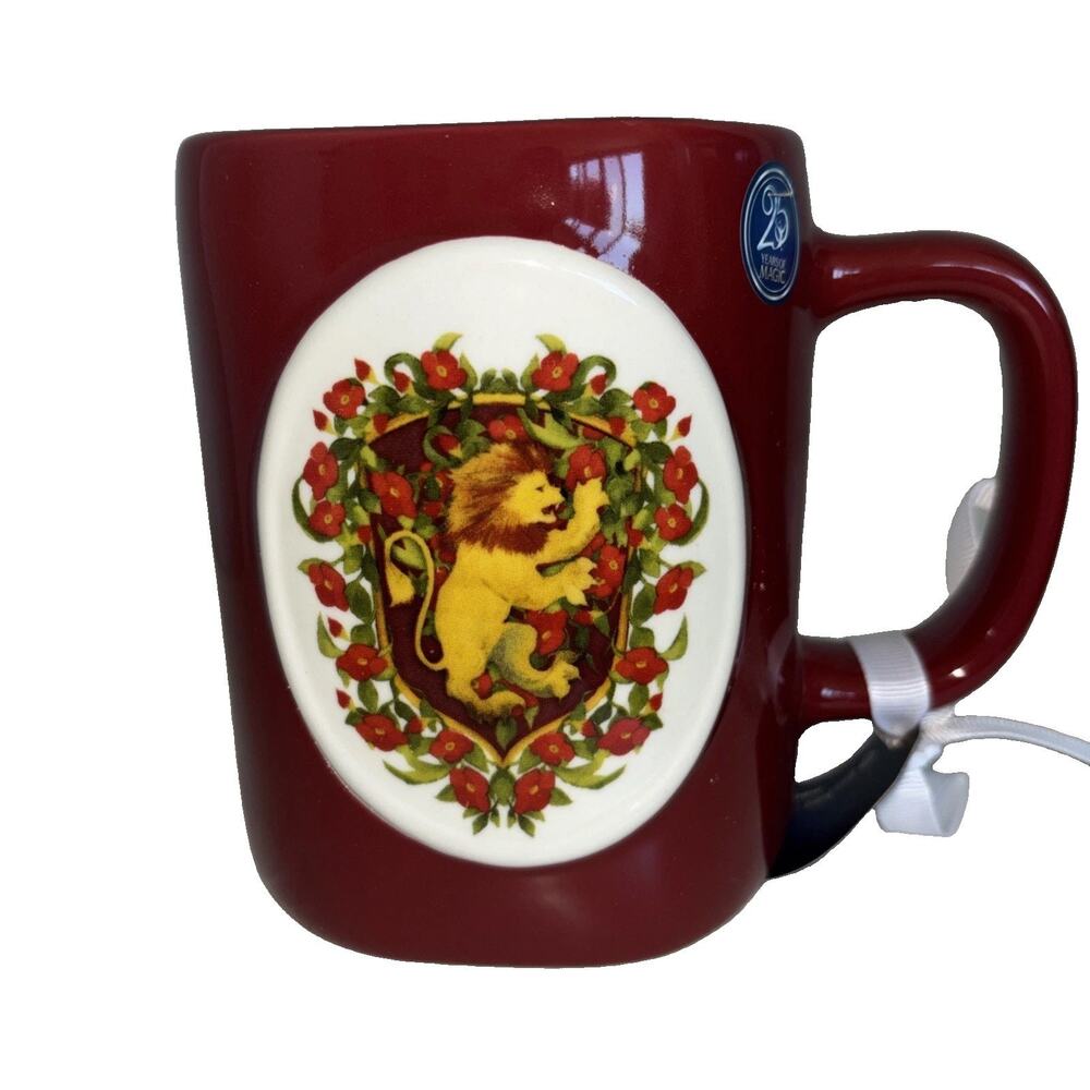 Harry Potter Gryffindor House25 yrs of Magic Rae Dunn Coffee Mug Red Lion New